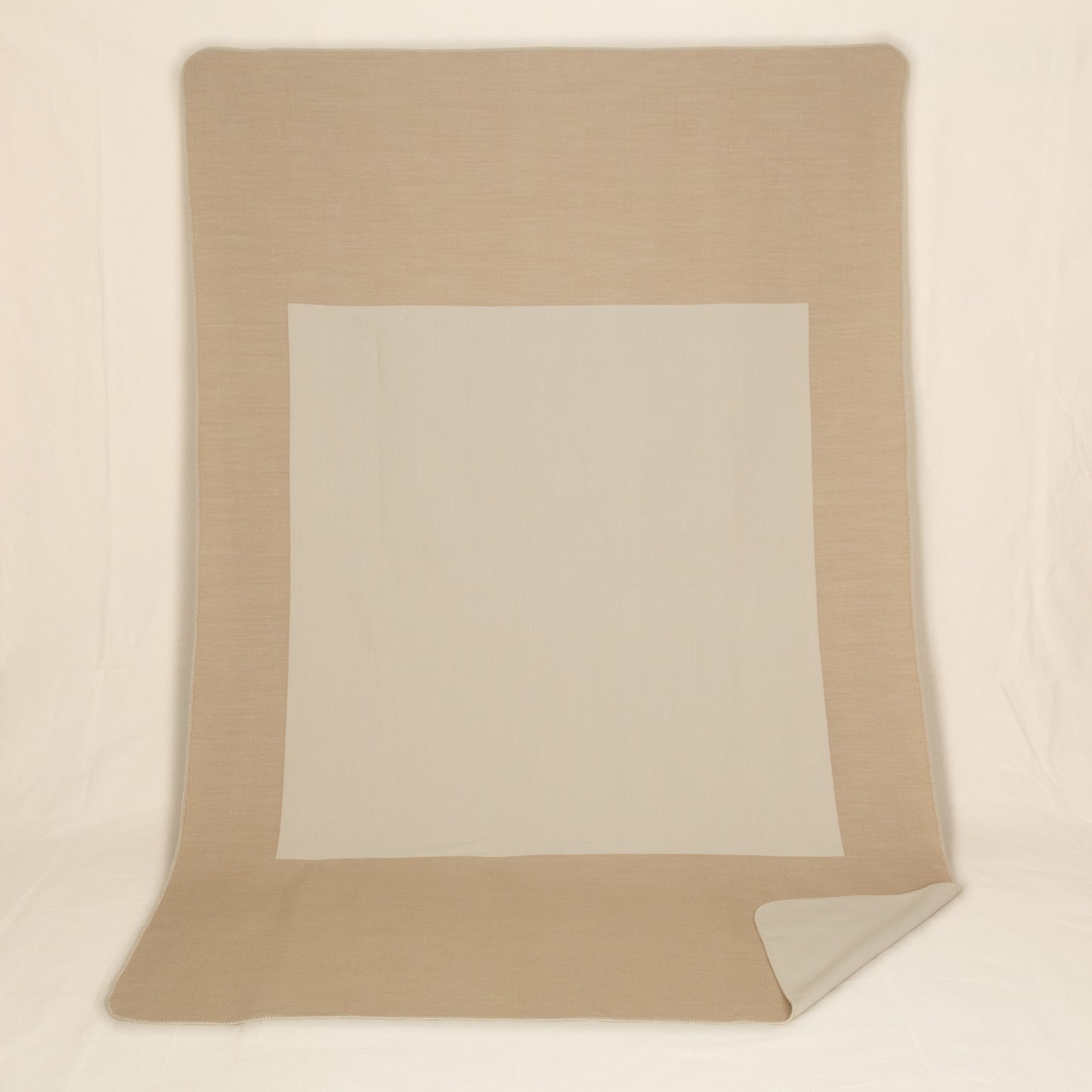 Wolldecke / Throw: SQUARE Sand/Leinen